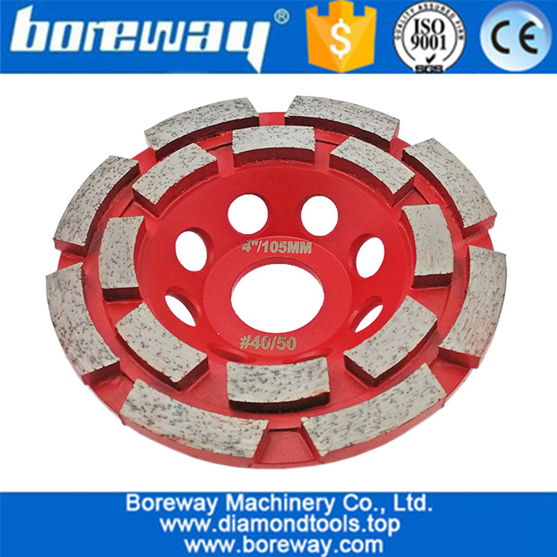 High quality  turbo double row cup wheel segmented diamond grinding cup wheel