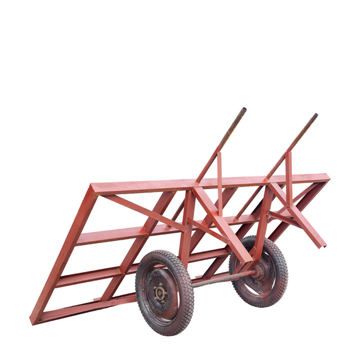 Finished or semi-finished stone slab transportation carts trolleys
