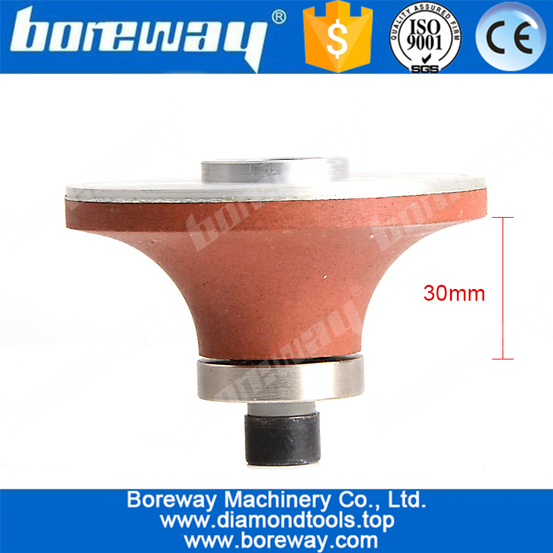 B30 Demi Bullnose Diamond Router Bits for Edge Profiling Machine Hand Held 