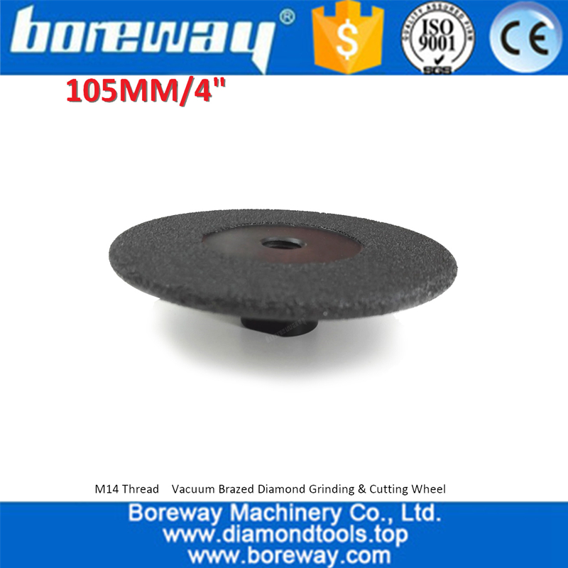 Vacuum Brazed diamond flat grinding wheel supply diamond grinding cup wheels   