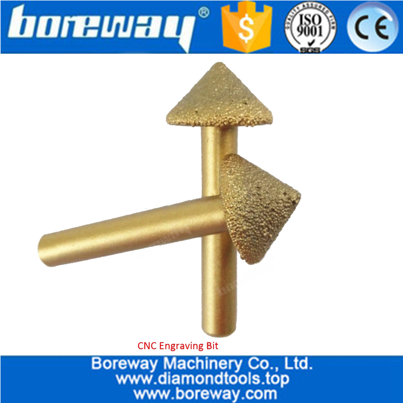 3D Vaccum Brazed Diamond engraving bits,big mushroom