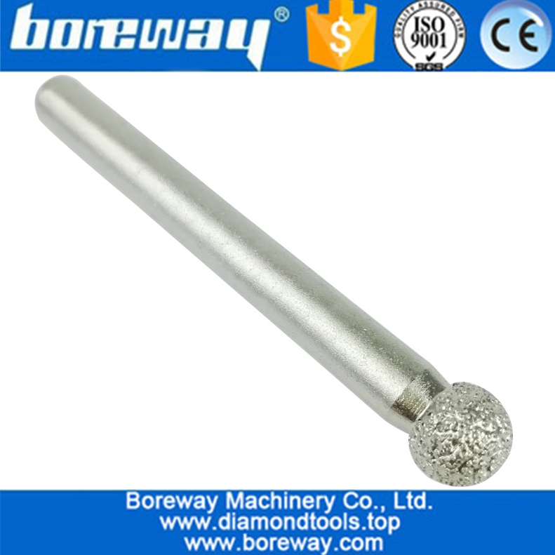 Vacuum Brazed Diamond Engraving Bits diamond grinding burrs grinding head, Diamond Carving Bits