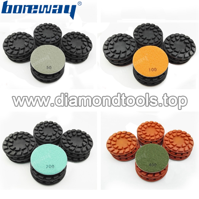 4inch 100mm Flower diamond floor polishing pads for concrete and natural stone3