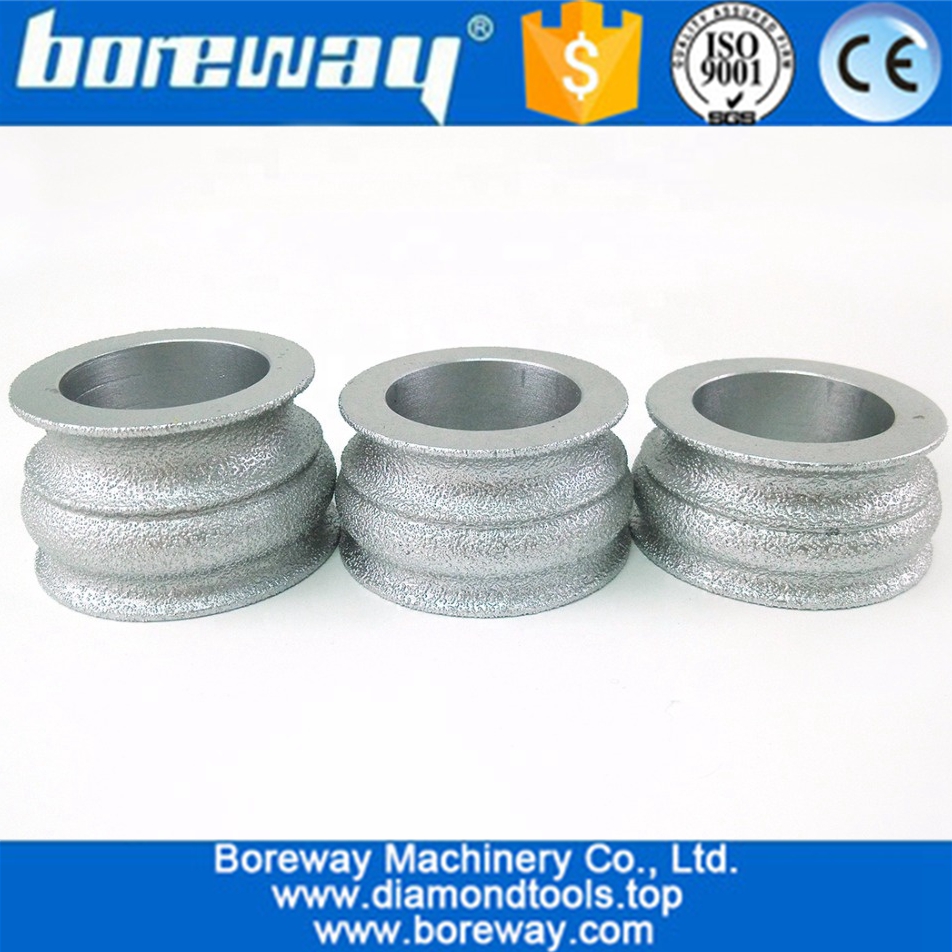 Vacuum Brazed Diamond Hand Profile Wheel for Granite Marble and Stone Edge Cutting