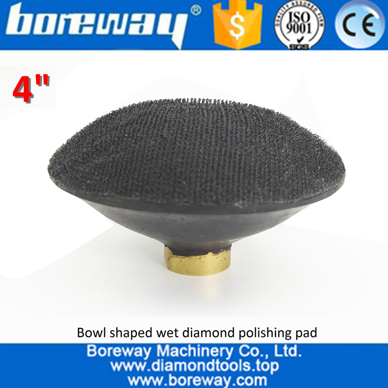 bowl shaped sanding disc with rubber backer M14 thread for granite marble tile03