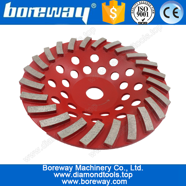 D180*22.23mm*200# segmented type diamond cup grinding wheels