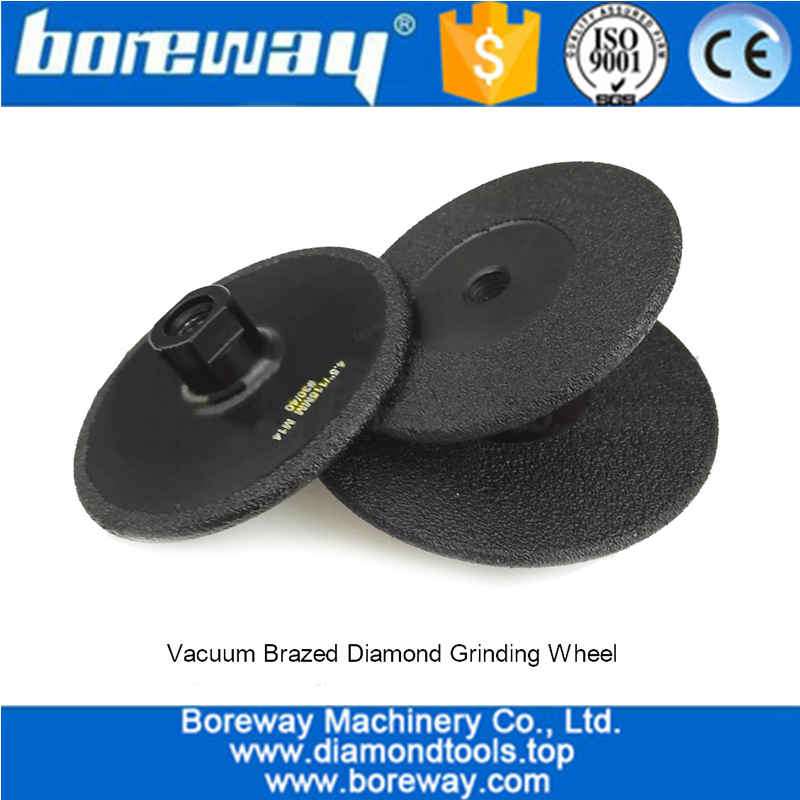 Vacuum Brazed diamond flat grinding wheel supply diamond grinding cup wheels   