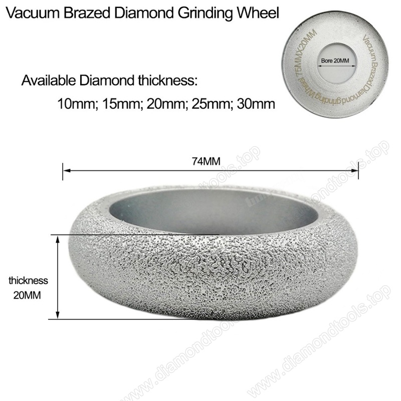 Vacuum Brazed Diamond CONVEX Wheel grinding cup wheel diamond hand profile wheel