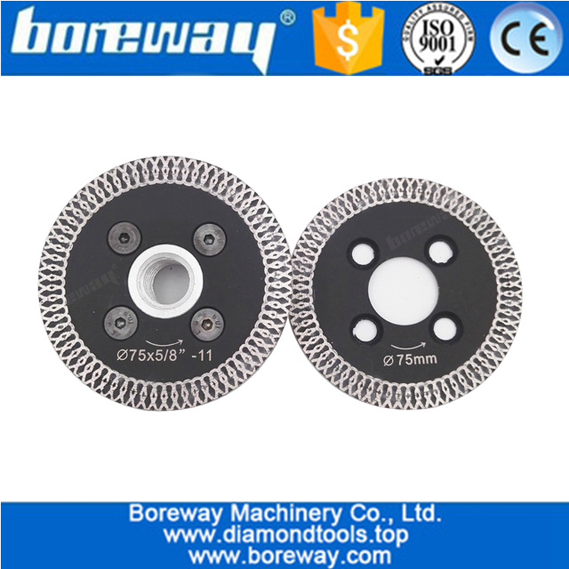 Hot pressed mini mesh turbo rim diamond blades with removable 5-8/11 flange Carving blade cutting disc