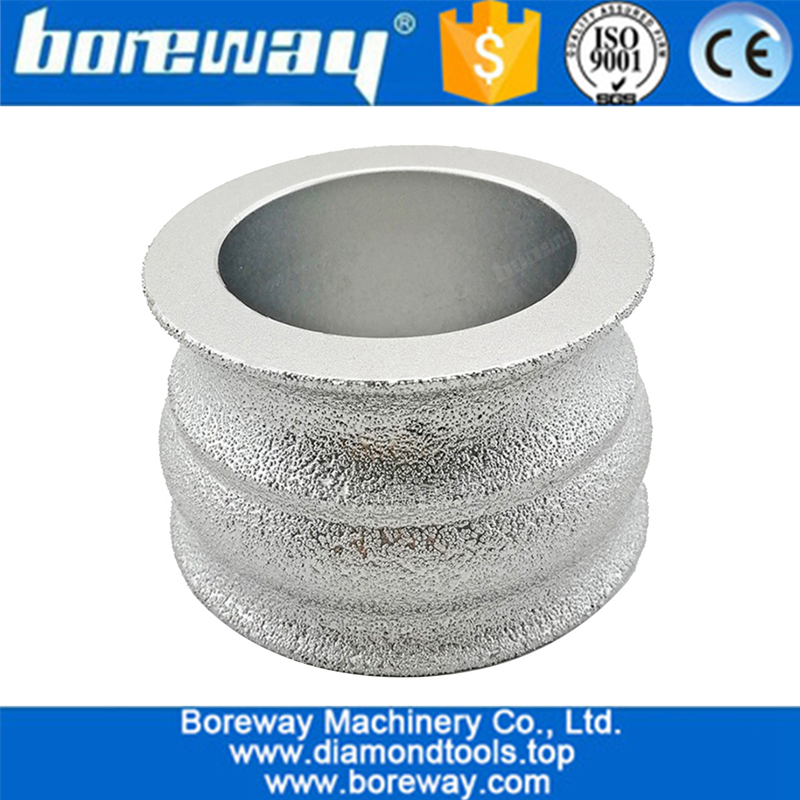 Vacuum Brazed Diamond Hand Profile Wheel for Granite Marble and Stone Edge Cutting