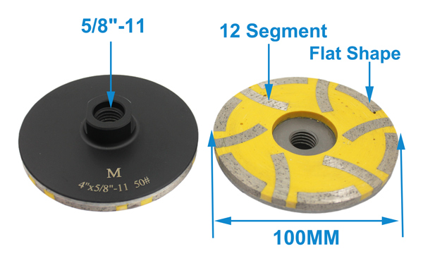 Factory Price d100mm China Diamond Resin Fill Grinding Cup Wheel For Granite
