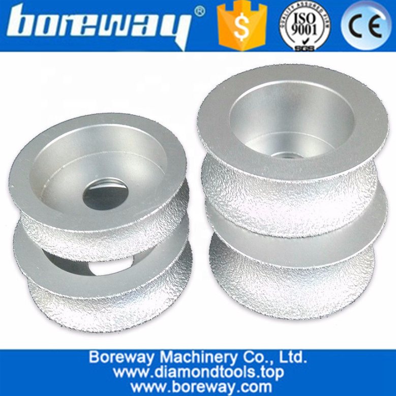 Vacuum Brazed Diamond hand profile wheel Diamond Grinding Cup Wheel
