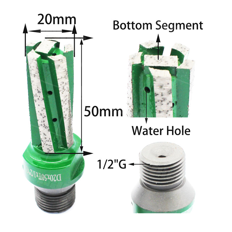 D20 CNC High Quality Diamond Finger Bit Milliing Tools