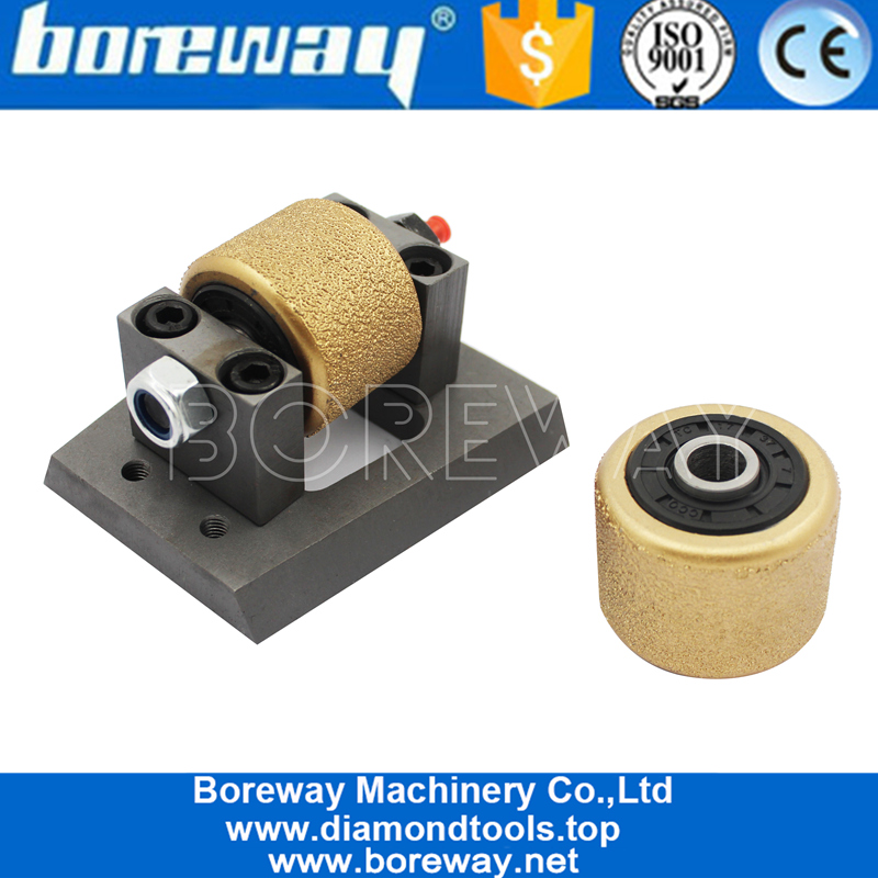 Rotating Vacuum Brazing Bush Hammer Roller With A Steel Base 05
