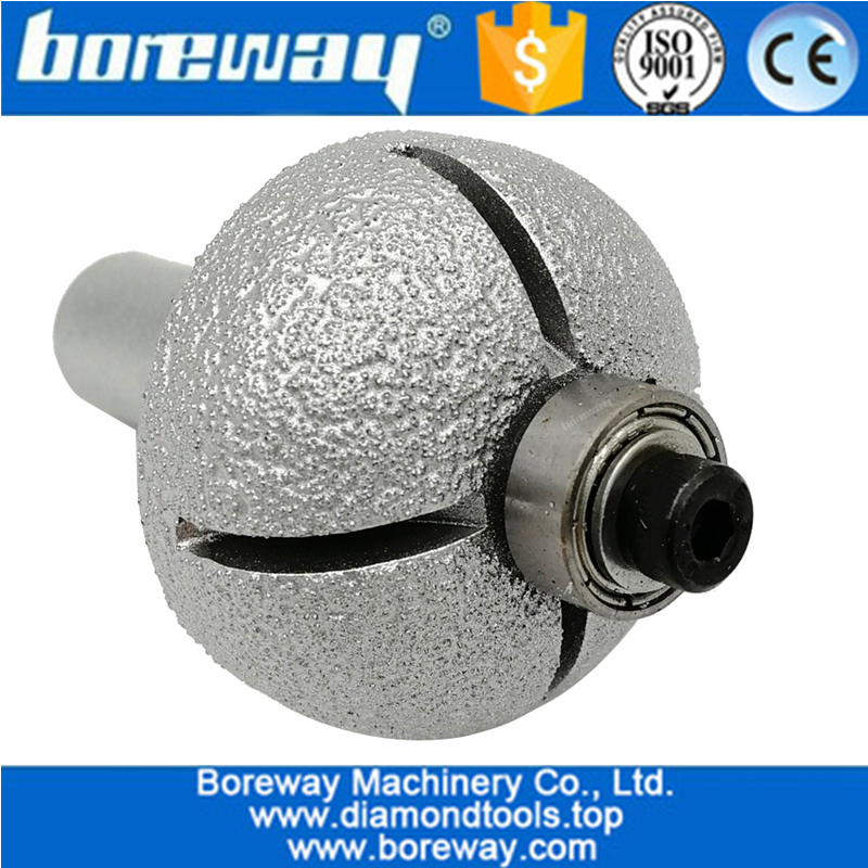 Vacuum Brazed Diamond Router Bits for Granite Marble Router Cutter with 1/2