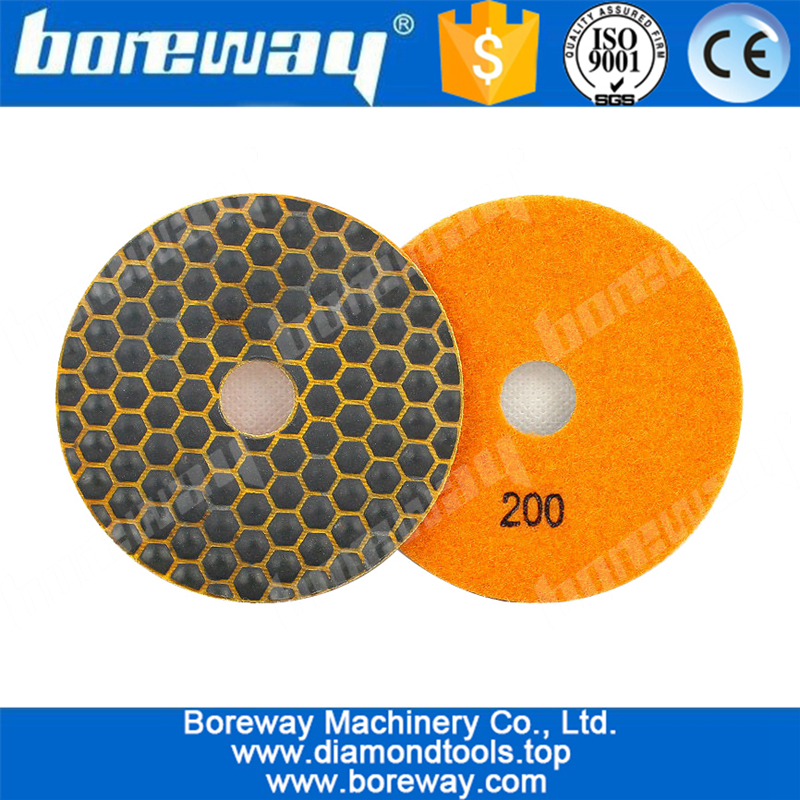 4inch dry diamond resin bond polishing pad for polishing granite