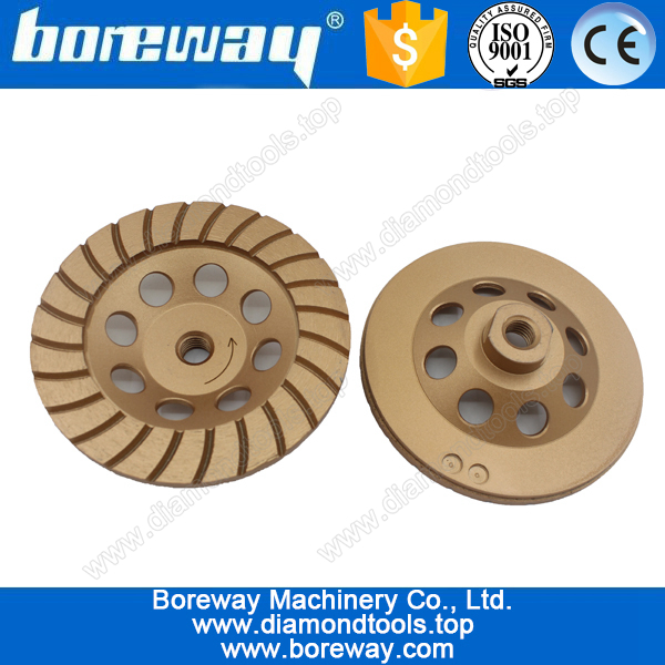 ripple segment hot press and sinter diamond cup grinding wheels