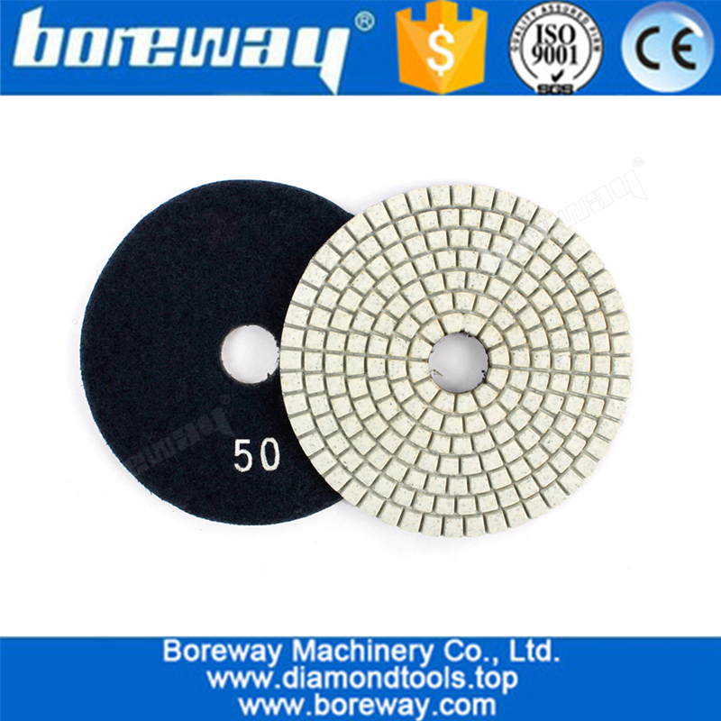 4Inch Wet Diamond Polishing Pad For Granite Marble Concrete Angle Grinder