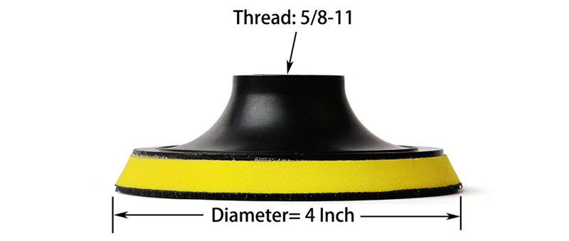100mm hook and loop adhesive plate backer 