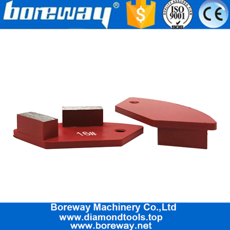 Double Rectangle Segments Grinding Arc Pad Tools For National Floor Equipment Grinder Suppliers