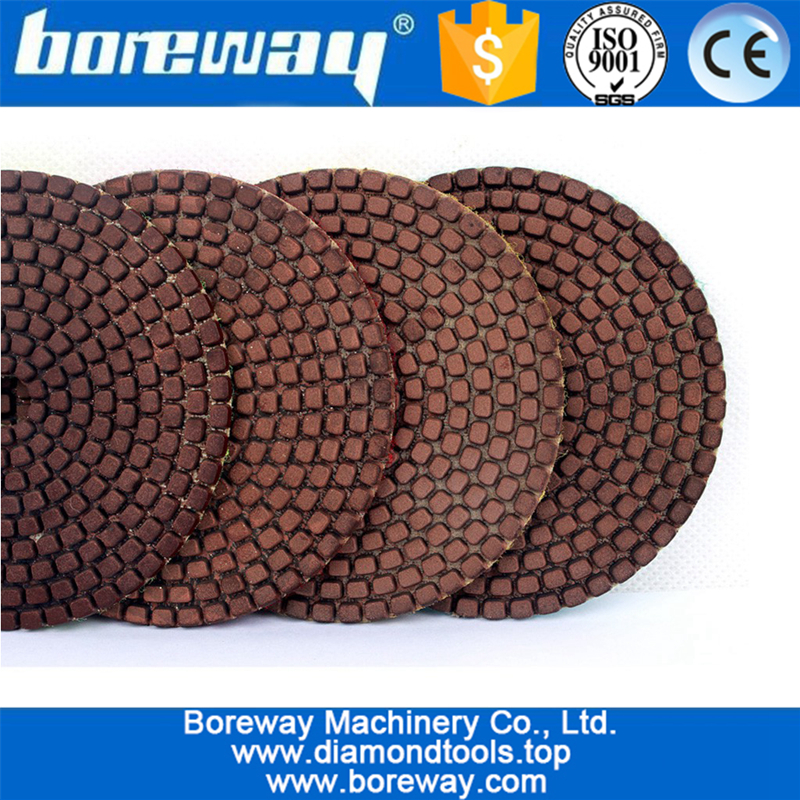 High Quality 4 Inch Copper Bond Diamond Wet Polishing Pads