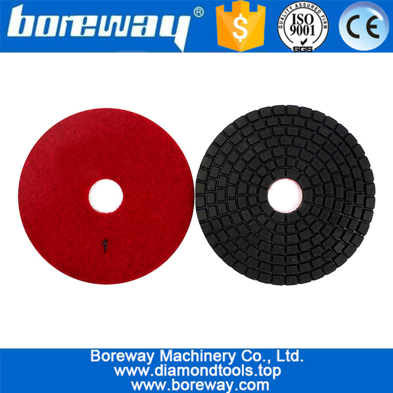 Low Price Diamond Tools 3 Step Grinding Disc+Buff Polishing Pad+Rubber Backer Pad For Surface Countertops Polishing 