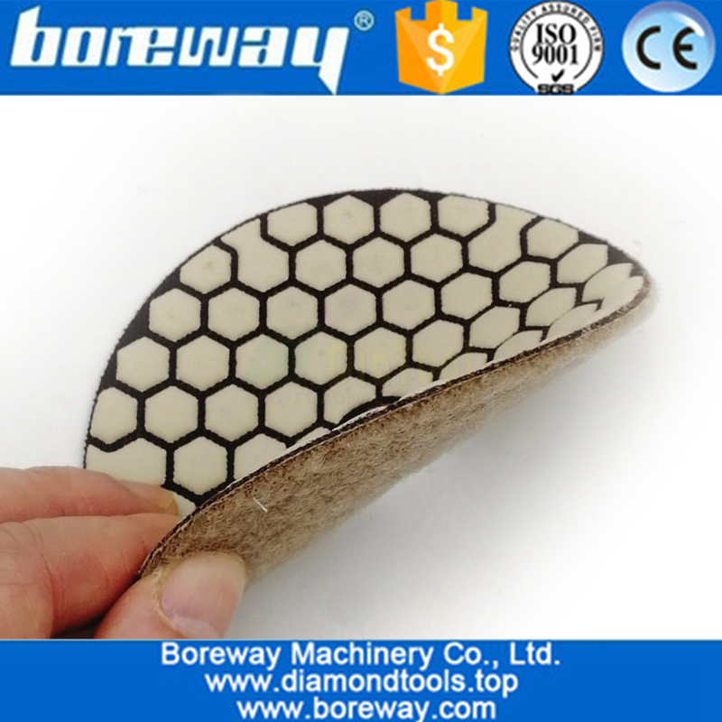 Dry Flexible Diamond Polishing Pads 4inch 100MM Resin Bond Diamond Flexible Diamond sanding disc