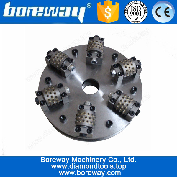 Floor Litch Surface Removal Bush Hammer Plate D300*6T*45s