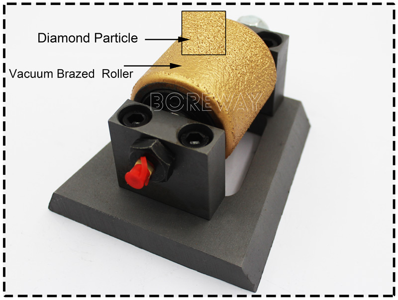 Rotary Vacuum Brazed Frankfurt Bush Hammer Roller for Manufacturer