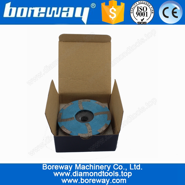 Diamond Cup Wheel Grinder With 1/4 PCD For Stone D180*5/8