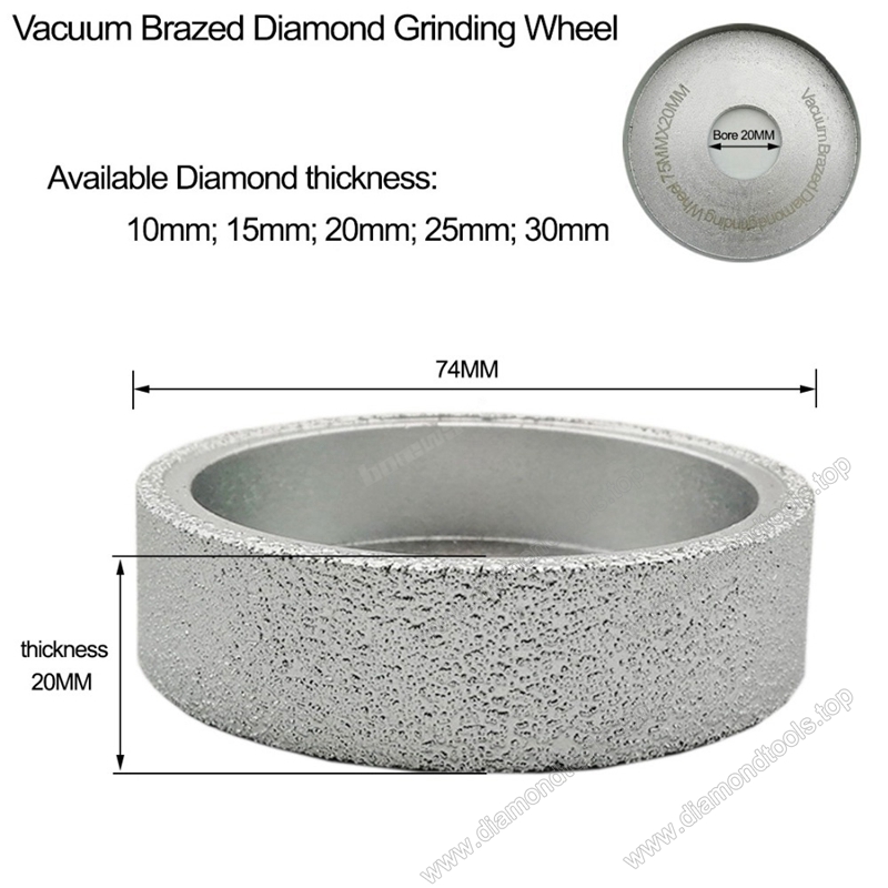 Vacuum Brazed Diamond Grinding wheel wholesale Flat Sanding Disc Diamond hand profile wheels