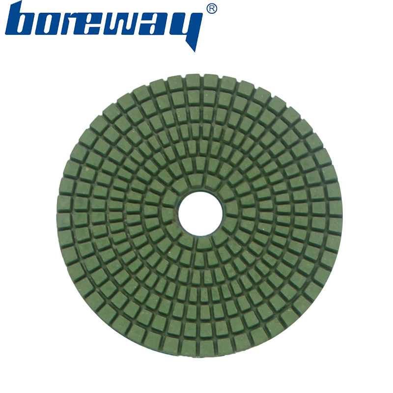 4inch 100mm 7 steps green wet use diamond polishing pads for stone ceramic concrete