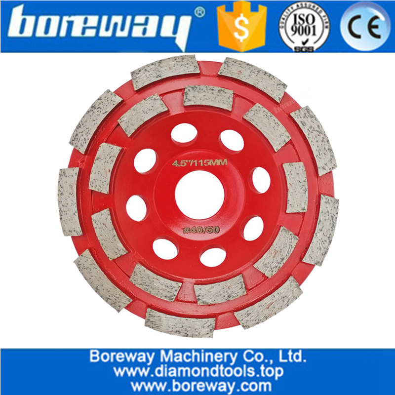 High quality  turbo double row cup wheel segmented diamond grinding cup wheel