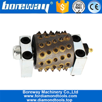 Boreway Diamond Bush Hammer Rollers For Grinding Stone Granite Marble Concrete 