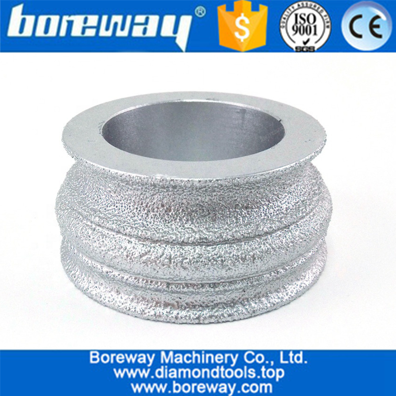 Vacuum Brazed Diamond Hand Profile Wheel for Granite Marble and Stone Edge Cutting
