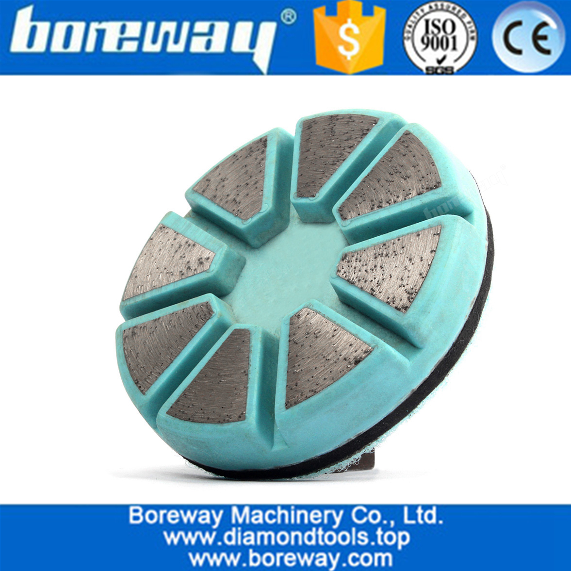 Metal Bond Grinding Pad For Concrete Floor Stone Plastic Based Aggressive Abrasive Grinding Disc