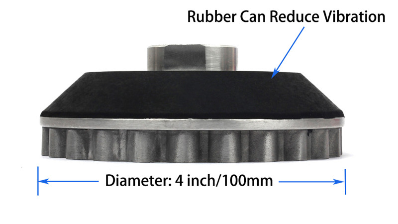 4 Inch snail lock edge aluminum rubber adapter 