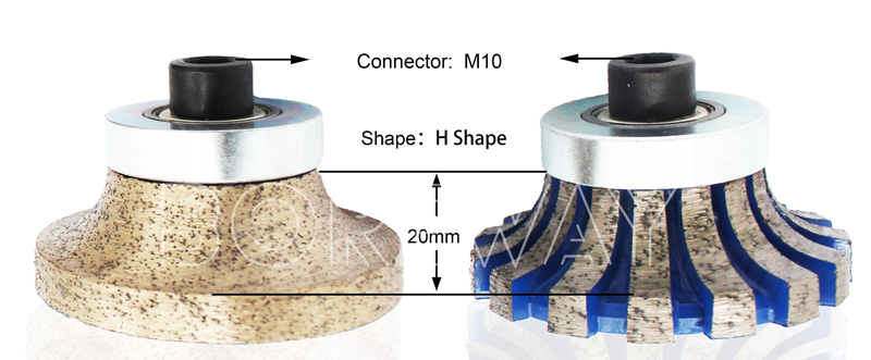 H20mm Diamond CNC Sintered Marble Router Bit For Portable Machine Suppliers