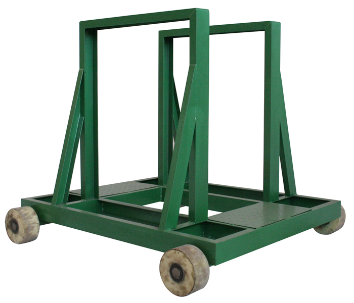Stone slab hand moving carts trolleys for stone factory