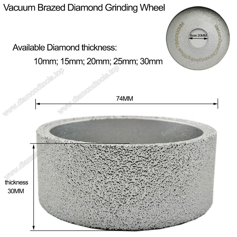 Vacuum Brazed Diamond Grinding wheel wholesale Flat Sanding Disc Diamond hand profile wheels