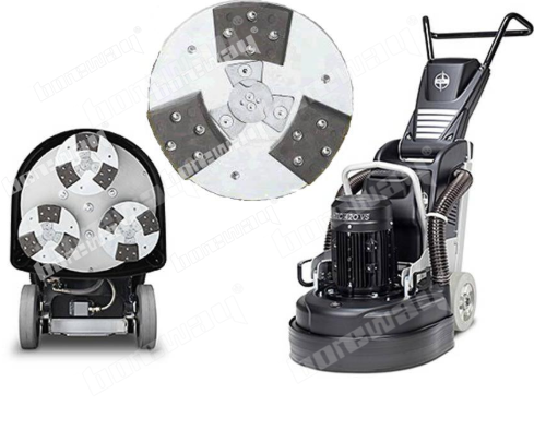 HTC Floor Pad Diamond Grinding Shoes With Two Rectangle Shape Segments
