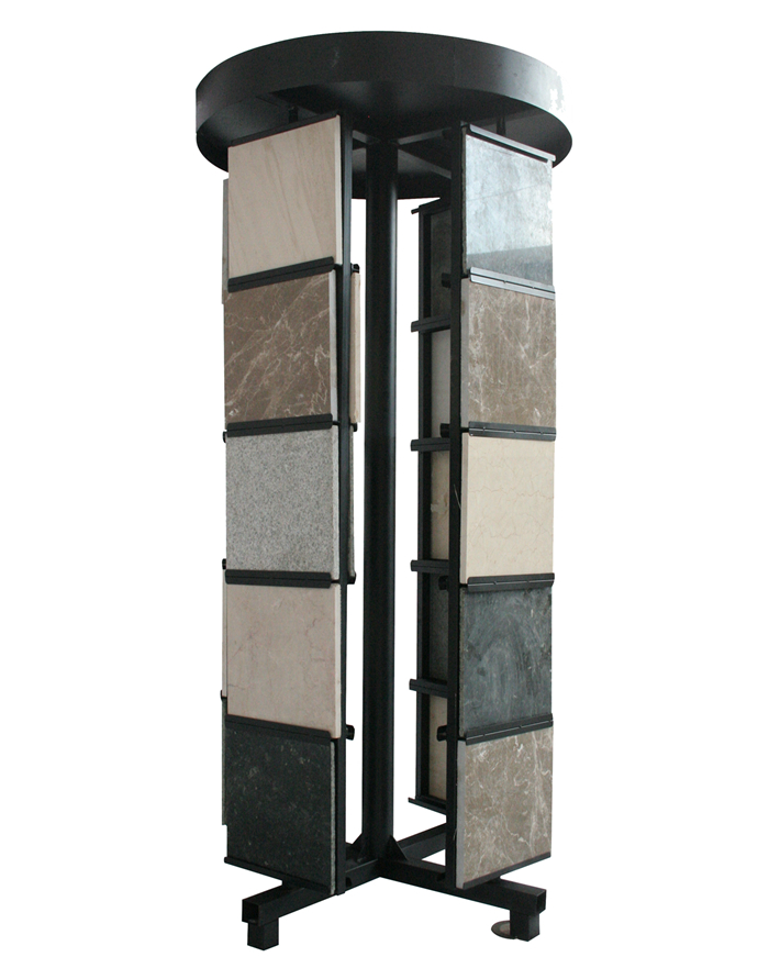 Stone slab display rack for exhibition and office
