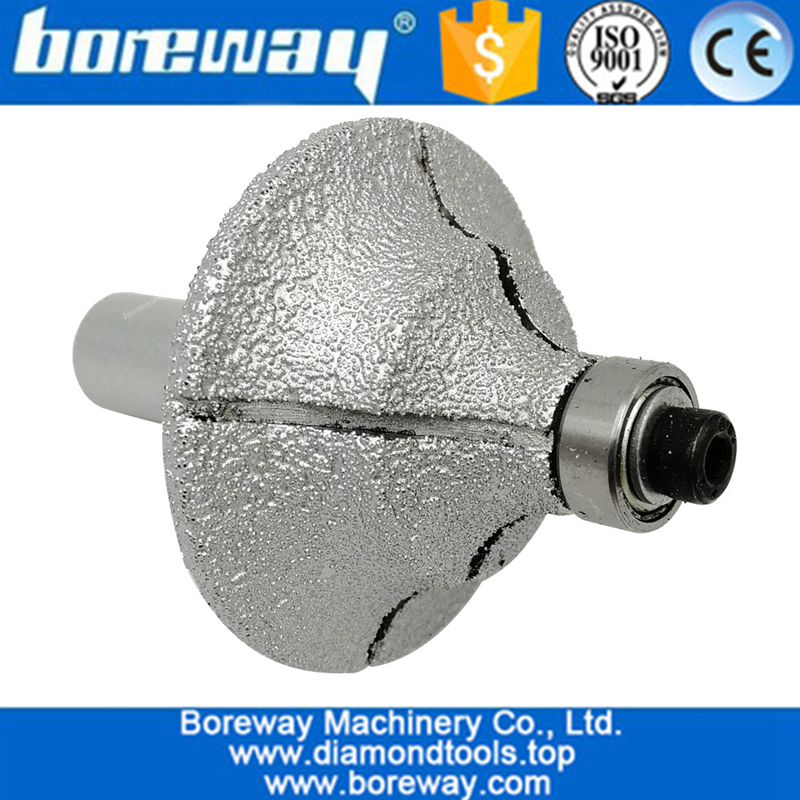 Vacuum Brazed Diamond Router Bits for Granite Marble Router Cutter with 1/2