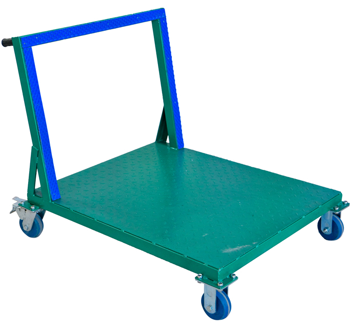 Finished or semi-finished stone slab transportation carts trolleys