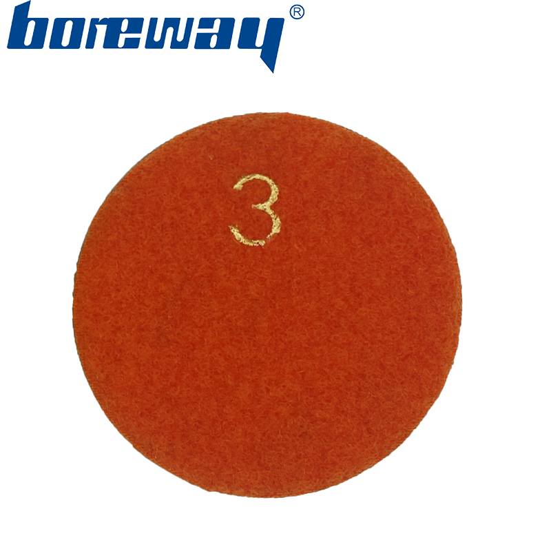 3inch 80mm 3 steps wet use diamond floor polishing pads