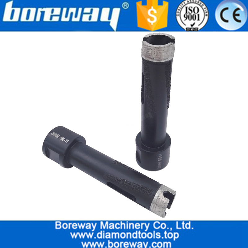 Laser Welded Diamond Core Drill Bit Diameter 20mm Dry drilling with side protection with M14 Thread 01