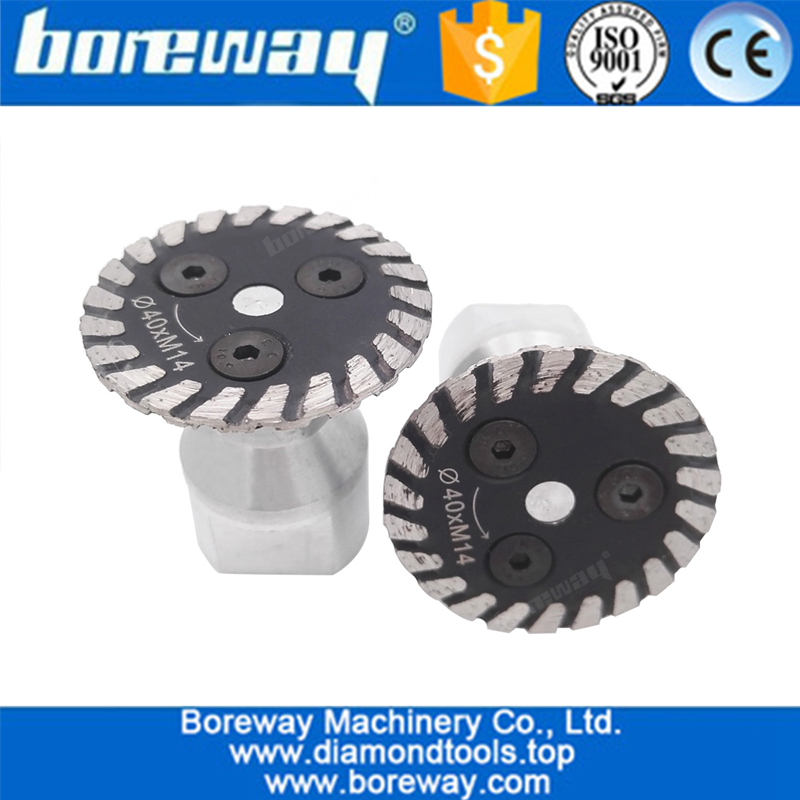 Hot pressed mini diamond blade cutting granite marble disc wheel with removable M14flange