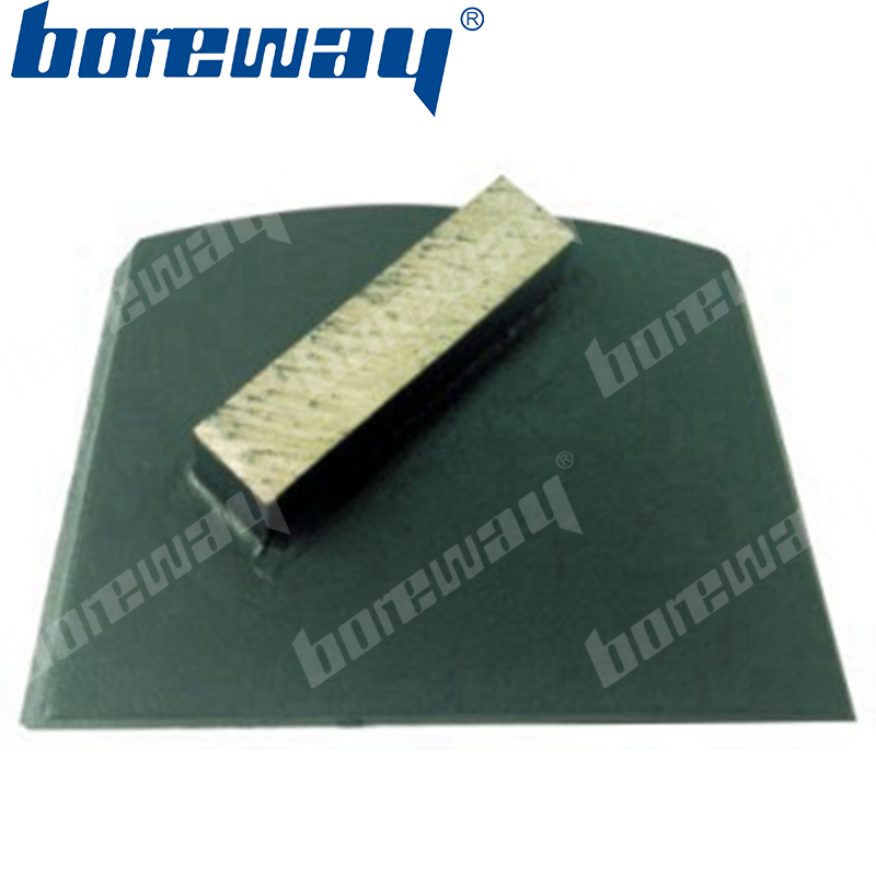 Diamond grinding pads with 1 declining diamond grinding heads for grinding stone and concrete floor