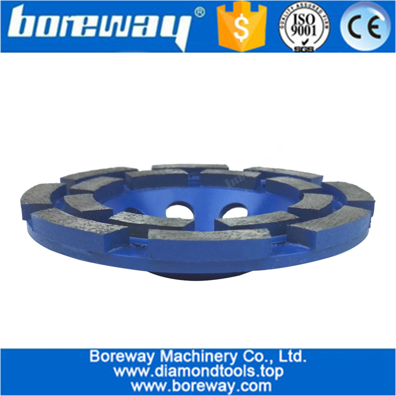 Double Row Segmented Diamond Cup wheel supply double row surface grinding wheel