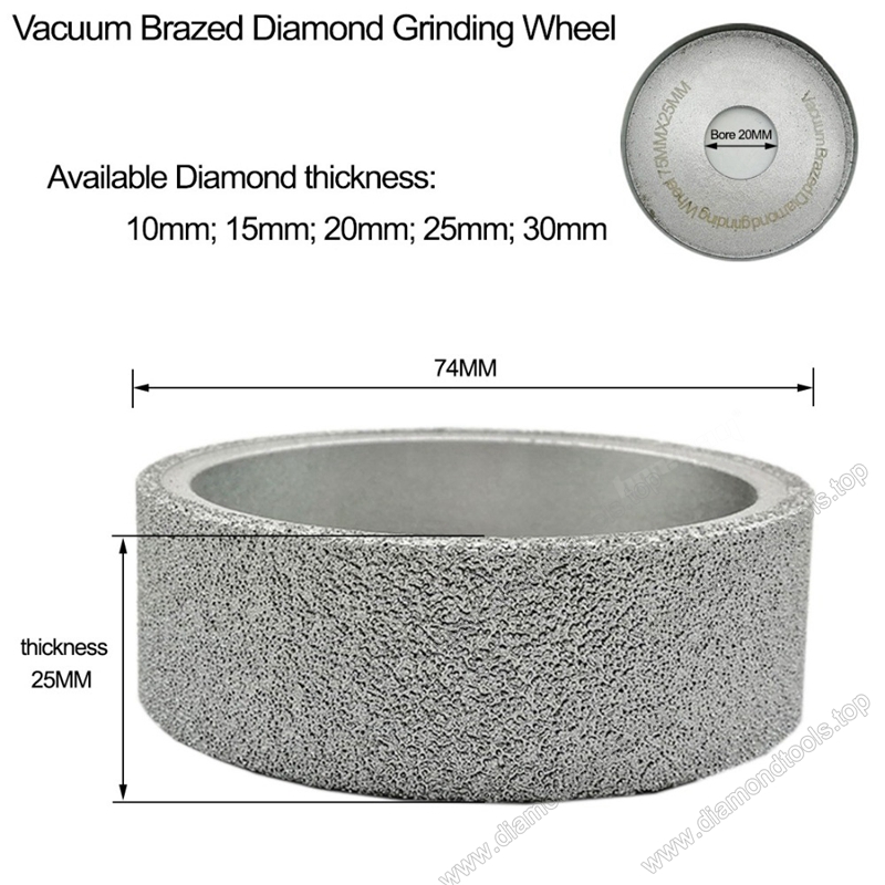 Vacuum Brazed Diamond Grinding wheel wholesale Flat Sanding Disc Diamond hand profile wheels